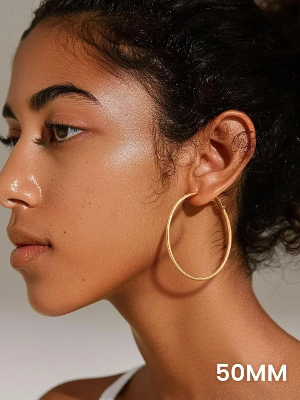 Large Silver & Gold Plated Hoop Earrings for Women - Stylish & Versatile